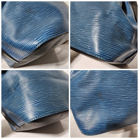 Louis Vuitton Epi Noe Drawstring Bucket Shoulder Bag Brown/Blue - Picture 14 of 16